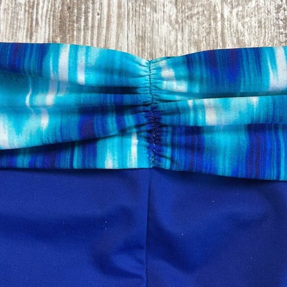 LA Blanca NWT Blue Turquoise Bikini Bottoms Size 14 - Picture 5 of 7